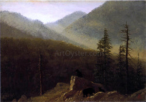  Albert Bierstadt Bears in the Wilderness - Art Print