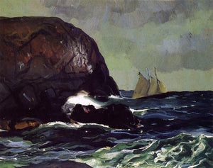  George Wesley Bellows Beating out to Sea - Art Print