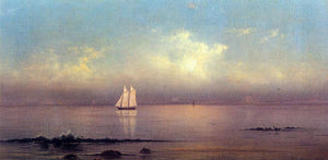  Martin Johnson Heade Becalmed, Long Island Sound - Art Print