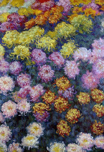  Claude Oscar Monet Bed of Chrysanthemums - Art Print