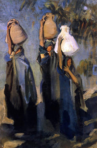  John Singer Sargent Bedouin Women Carrying Water Jars - Art Print
