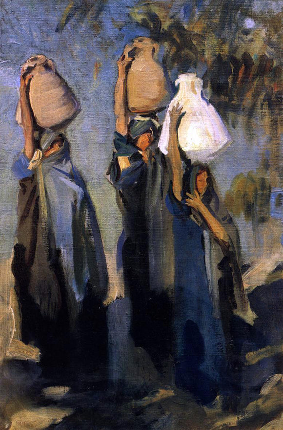  John Singer Sargent Bedouin Women Carrying Water Jars - Art Print