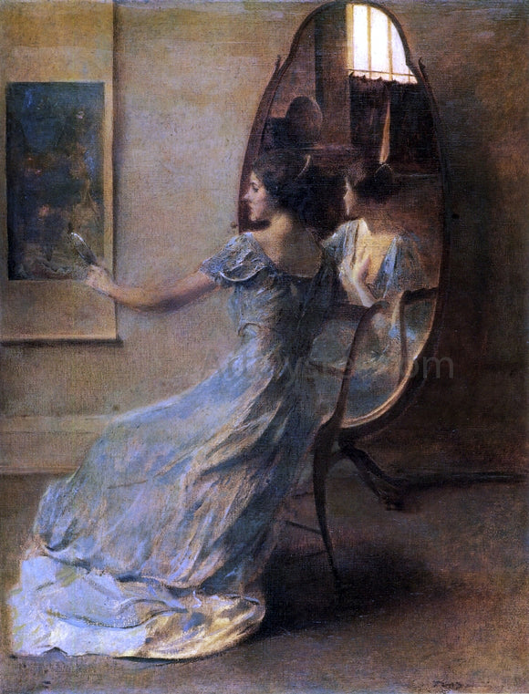  Thomas Wilmer Dewing Before the Mirror - Art Print