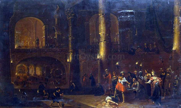  Rombout Van Troyen Beheading of John the Baptist - Art Print