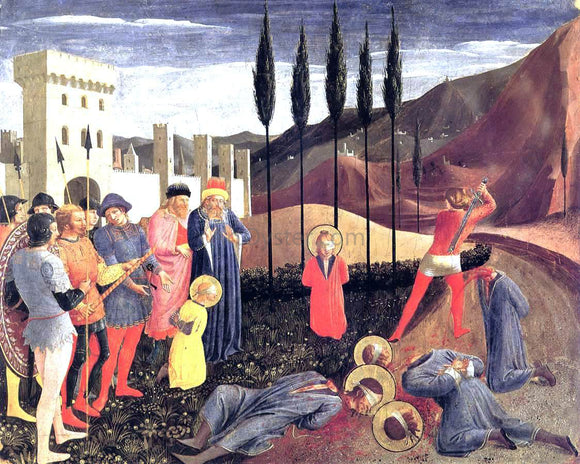  Fra Angelico Beheading of Saint Cosmas and Saint Damian (San Marco Altarpiece) - Art Print