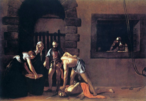  Caravaggio Beheading of Saint John the Baptist - Art Print