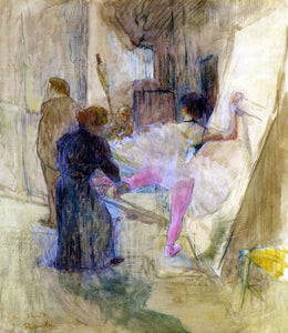  Henri De Toulouse-Lautrec Behind the Scenes - Art Print