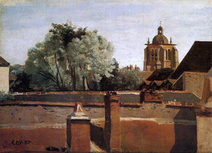  Jean-Baptiste-Camille Corot Bell Tower of the Church of Saint-Paterne at Orleans - Art Print