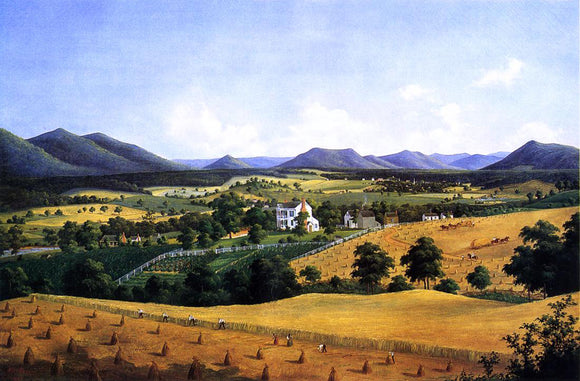  Edward Beyer Bellevue, The Lewis Homestead, Salem, Virginia - Art Print