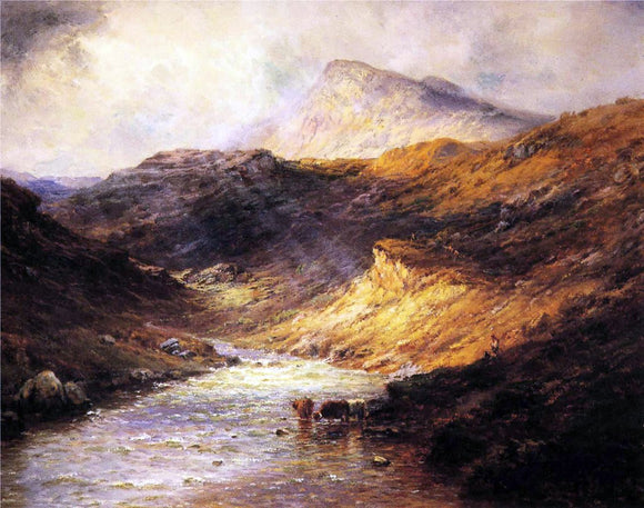  Senior. Alfred De Breanski Ben Ledi from the Pass of Leny - Art Print