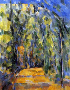  Paul Cezanne Bend in the Forest Road - Art Print