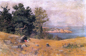  John Joseph Enneking Berrying at the Seashore - Art Print