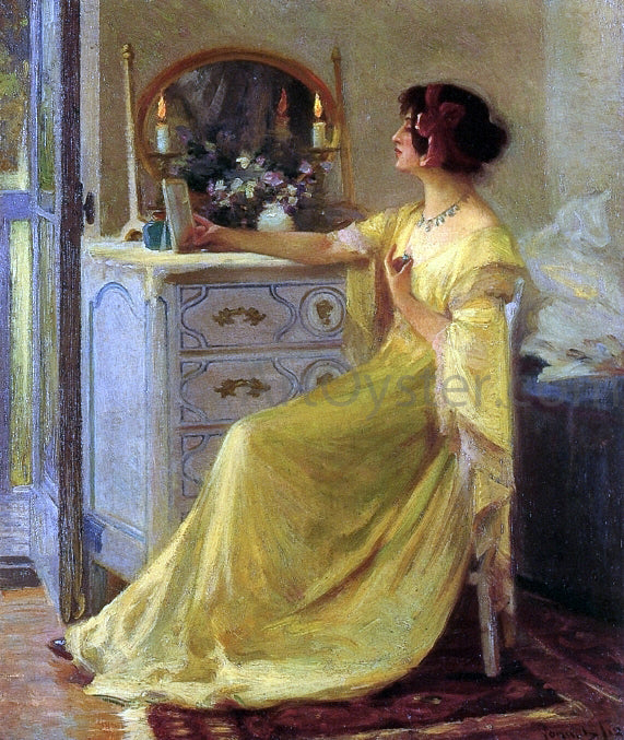  Robert Vonnoh Bessie Potter Vonnoh at Her Dressing Table - Art Print