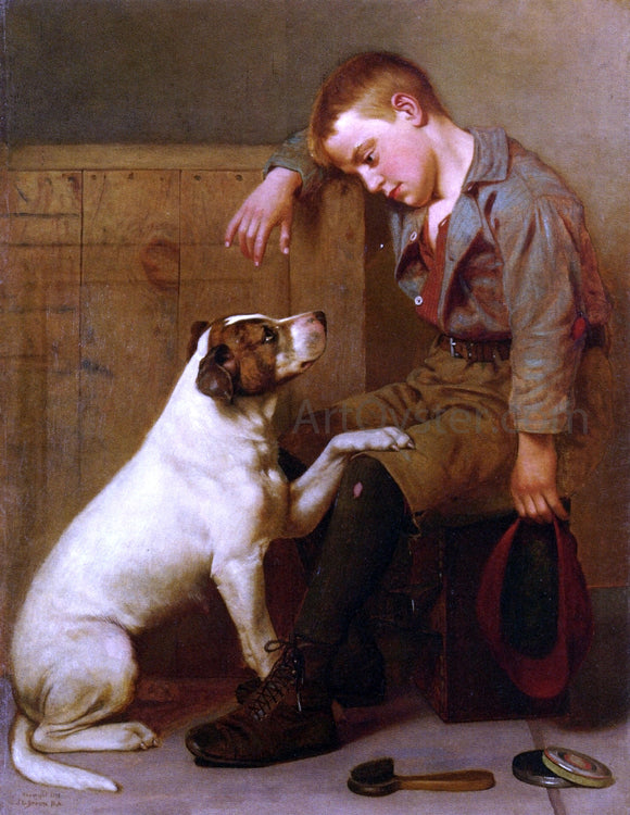  John George Brown Best Friends - Art Print