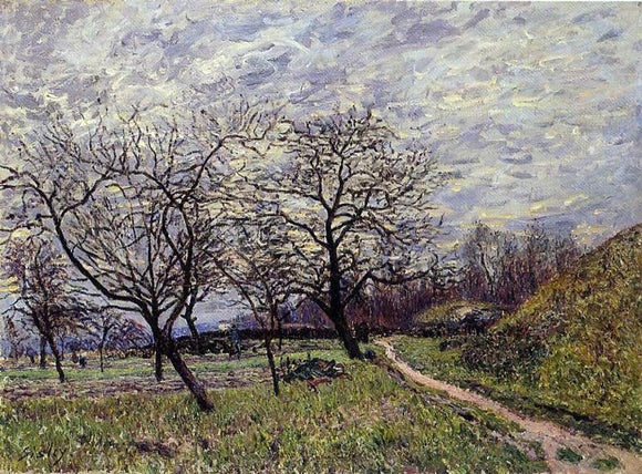  Alfred Sisley Between Veneux and By - December Morning - Art Print