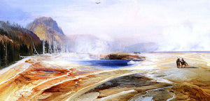  Thomas Moran Big Springs in Yellowstone Park - Art Print