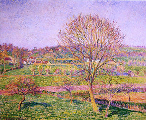  Camille Pissarro Big Walnut Tree at Eragny - Art Print