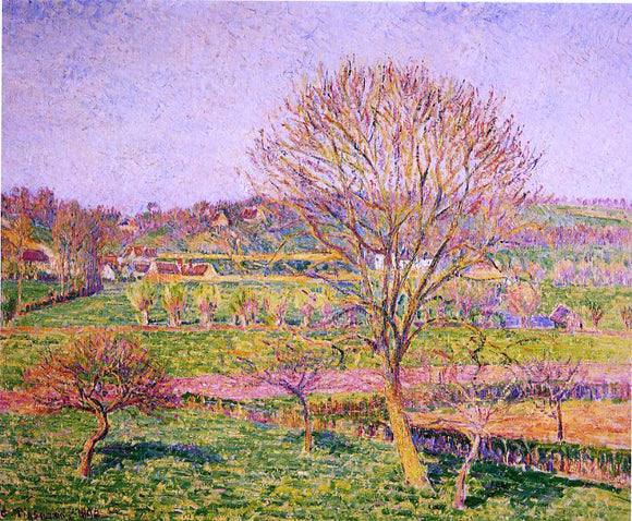  Camille Pissarro Big Walnut Tree at Eragny - Art Print