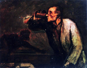  Honore Daumier Billiard Players (also known as The Drinker) - Art Print