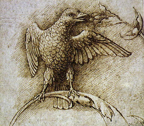  Andrea Mantegna Bird on a Branch - Art Print
