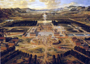  Pierre Patel Bird's Eye View of the Chateau and Gardens of Versailles - Art Print