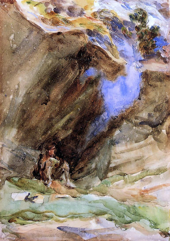  John Singer Sargent Bivouac - Art Print