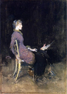  James McNeill Whistler Black and Red (also known as Study in Black and Gold (Madge O'Donoghue)) - Art Print
