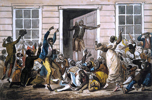  Pavel Petrovich Svinin Black Methodists Holding a Prayer Meeting - Art Print