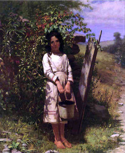  John George Brown Blackberry Picking - Art Print