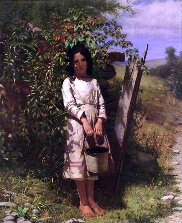  John George Brown Blackberry Picking - Art Print