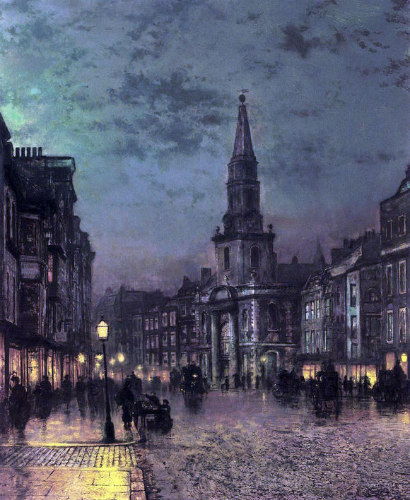  John Atkinson Grimshaw Blackman Street, Borough, London - Art Print