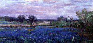  Julian Onderdonk Blue Bonnets at Twilight - Art Print