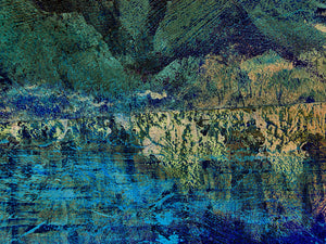  Our Original Collection Blue Cliff Abstract II - Art Print