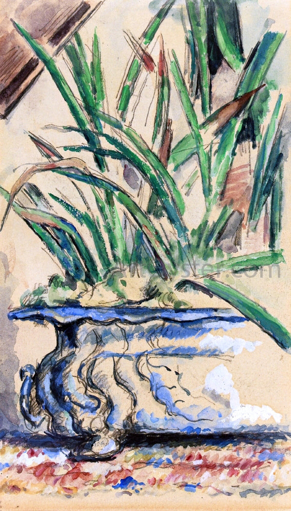  Paul Cezanne Blue Flowerpot - Art Print