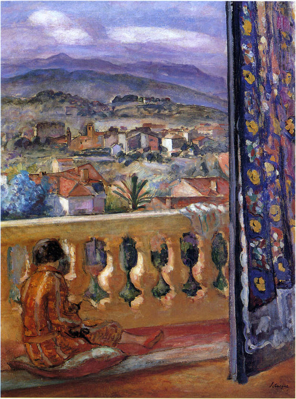  Henri Lebasque Blue Mountains in Cannes - Art Print