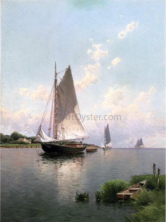  Alfred Thompson Bricher Blue Point, Long Island - Art Print