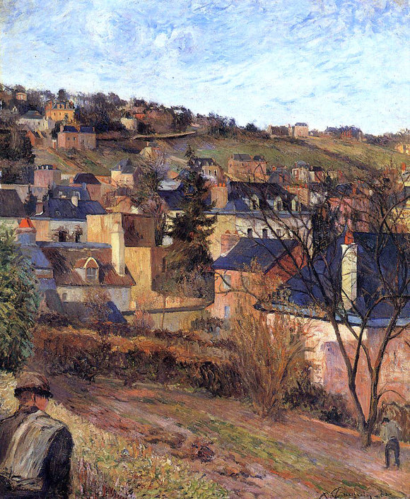  Paul Gauguin Blue Roofs, Rouen - Art Print