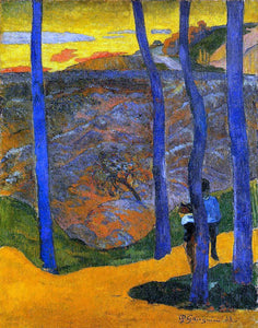  Paul Gauguin Blue Trees - Art Print