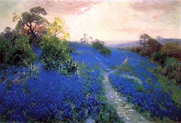  Julian Onderdonk Bluebonnet Field - Art Print