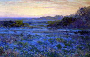  Julian Onderdonk Bluebonnet Scene with a Girl - Art Print