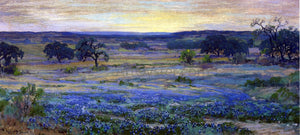  Julian Onderdonk Bluebonnets at Dusk - Art Print