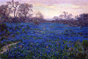  Julian Onderdonk Bluebonnets at Twilight, near San Antonio - Art Print