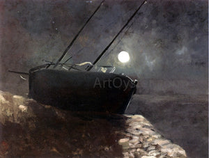  Odilon Redon Boat in the Moonlight - Art Print
