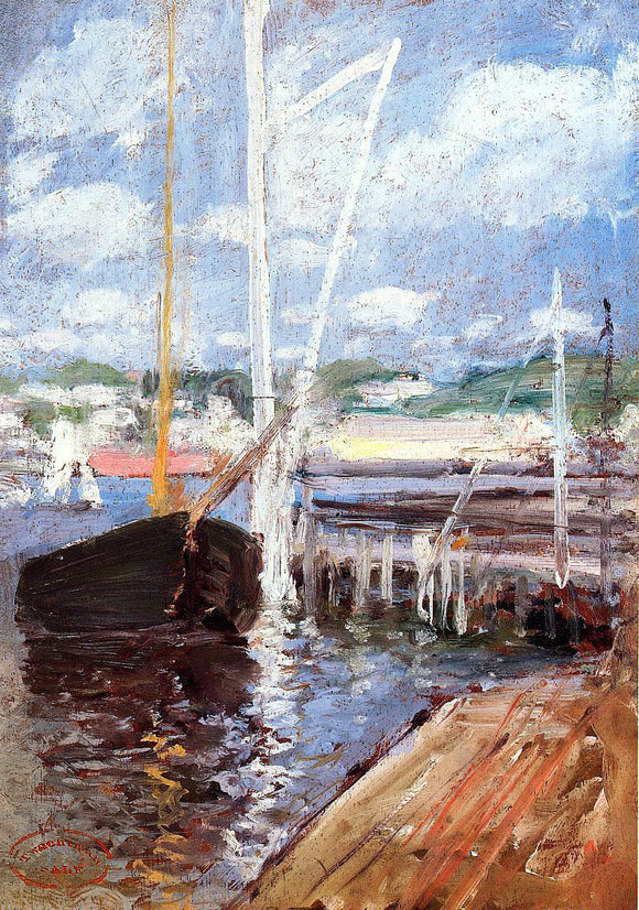  John Twachtman Boat Landing - Art Print