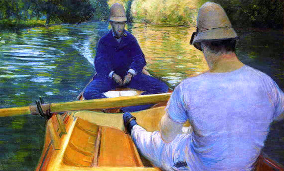  Gustave Caillebotte Boaters on the Yerres - Art Print