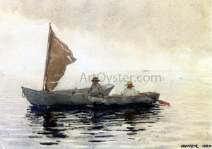  Winslow Homer Boating Boys in Gloucester - Art Print