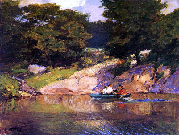  Edward Potthast Boating in Central Park - Art Print