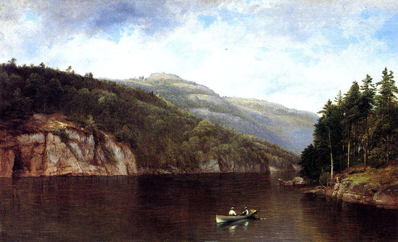  David Johnson Boating on Lake George - Art Print