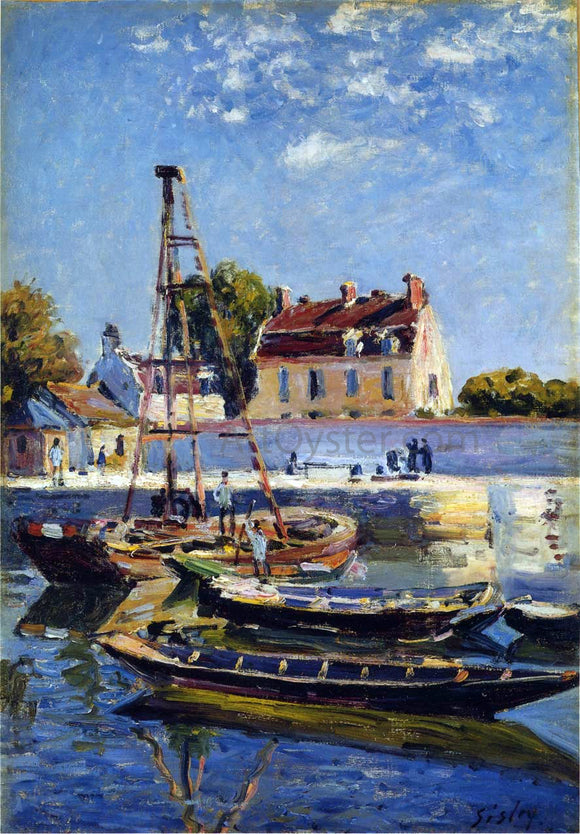  Alfred Sisley Boats - Art Print