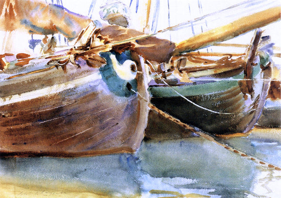  John Singer Sargent Boats, Venice - Art Print